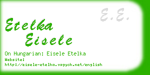 etelka eisele business card